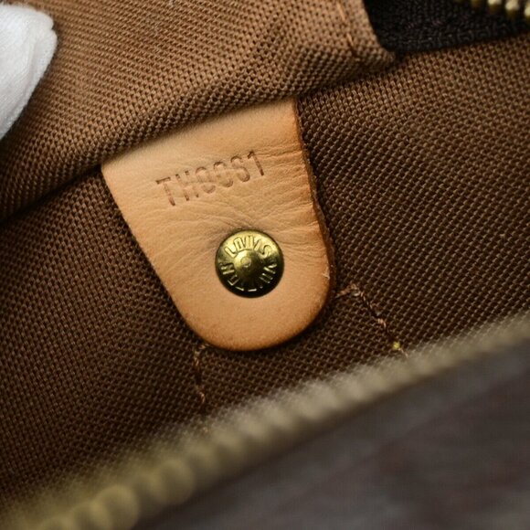 LOUIS VUITTON Speedy 30 Travel Hand Bag Monogram Leather Brown - Picture 14 of 14